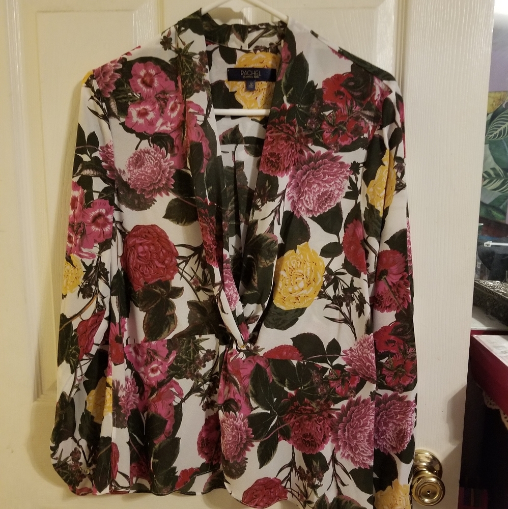 Womens Rachel Roy Collection Twist Front Blouse